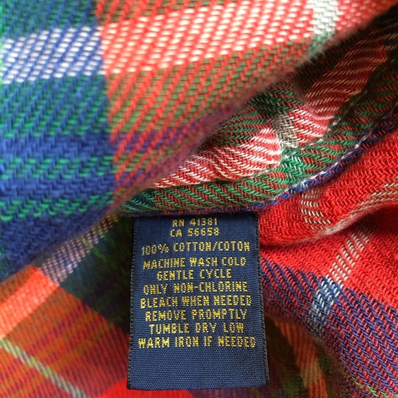 Polo Ralph Lauren Relaxed Fit Double Thick Plaid Button-Up Shirt Size XS - Picture 6 of 6